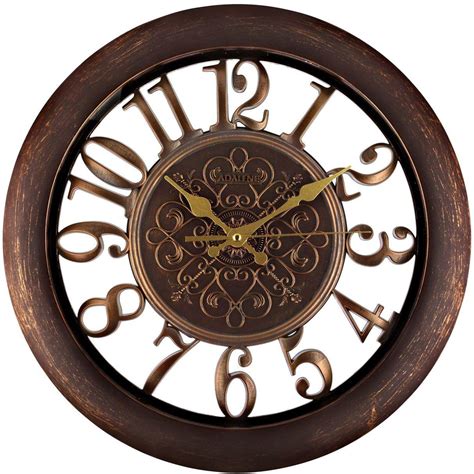 Adalene Wall Clocks Large Modern Battery Operated Non Ticking 13 Inch