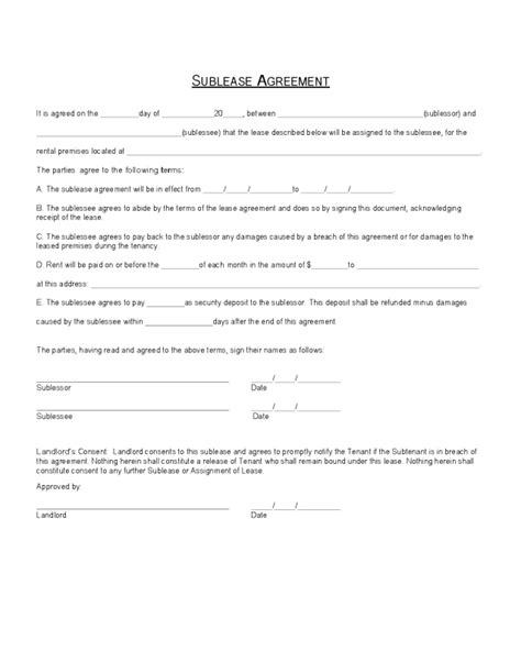 Connecticut Sublease Agreement Form Edit Fill Sign Online Handypdf