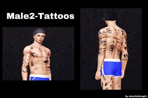 Male2 Tattoos Sims 3 Tattoo Girl