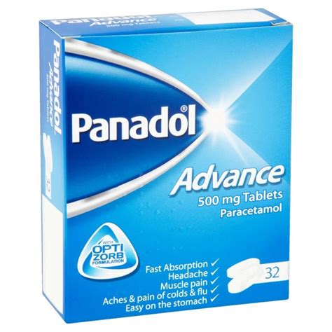 Panadol Advance 32 X 500mg Tablets Chemist 4 U