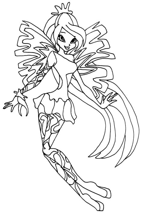 Winx Club Bloomix Coloring Pages Coloring Pages For Girls Cartoon