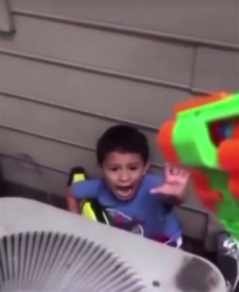 Nerf Gun Pointed At Dramatic Kid Blank Template Imgflip