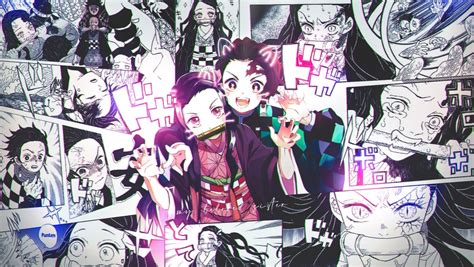 1360x768 Nezuko And Tanjirou Manga Desktop Laptop Hd Wallpaper Hd