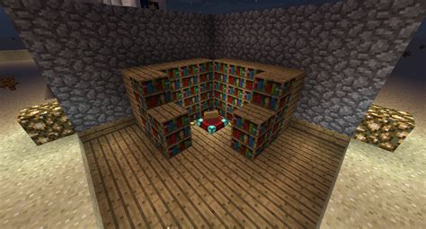 Minecraft Enchantment Table Bookshelf Setup I Decoration