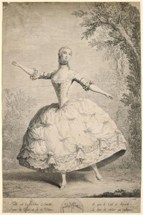 1740s French Ballet Print Depicts Anne Or Possibly Janneton Auretti