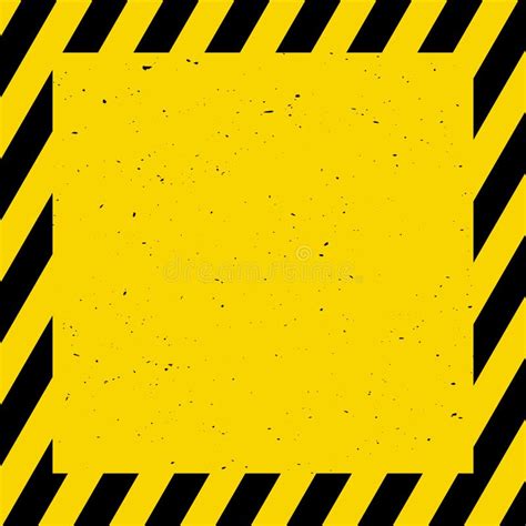 Black And Yellow Background Warning Caution Vector Illustration Stock Vector Illustration