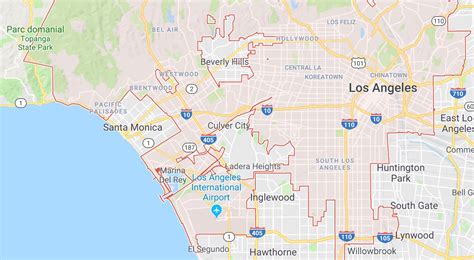 Carte Los Angeles Un Tour Du Monde