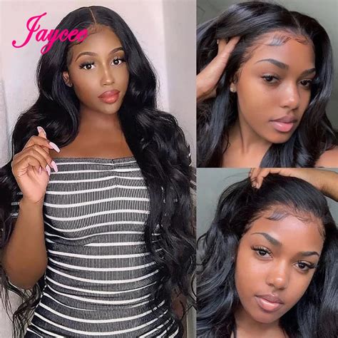 30 Inch Body Wave Lace Front Wig Brazilian Human Hair Wig Wavy Wig For Black Women