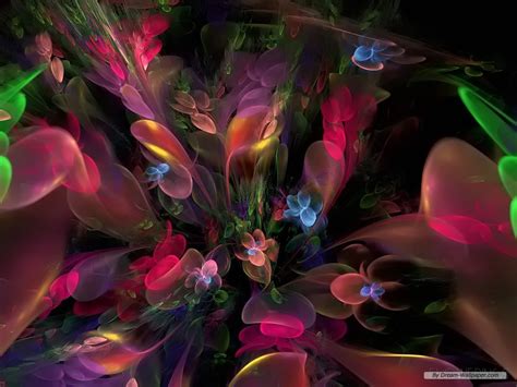 Free Download Free Flower Wallpaper Creative Fractal Art Wallpaper