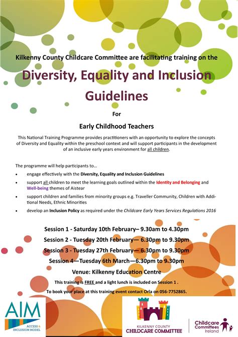 Diversity, Equality and Inclusion Training - Kilkenny County Childcare