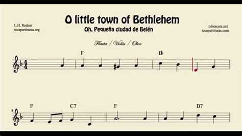 This is o little town of bethlehem by justin doughty on vimeo, the home for high quality videos and the people who love them. O Little town of Bethlehem Sheet Music for Flute Violin ...
