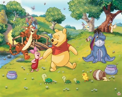 Easy to apply, this high quality wallpaper will look great when used to create a feature wall or to pack contents one roll of wallpaper. Disney Winnie the Pooh Bedroom Mural 10ft X 8ft | Walltastic