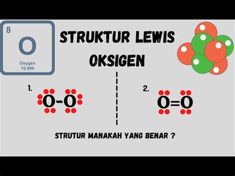 Cara Menggambar Struktur Lewis Dari Oksigen O YouTube