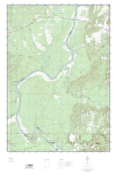 Mytopo Putnam Alabama Usgs Quad Topo Map