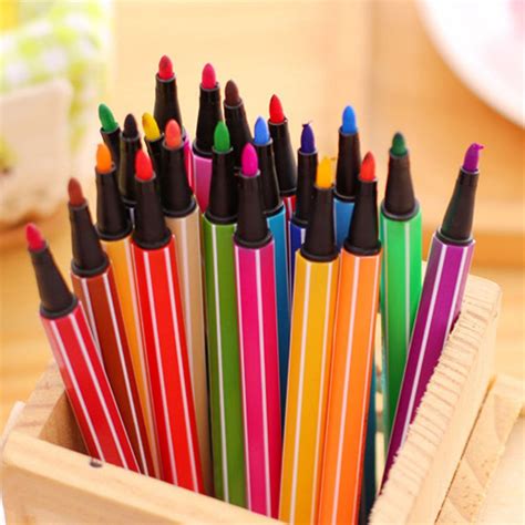12 Colorsset Gel Ink Pen Creative Stationery Water Color Pens Art