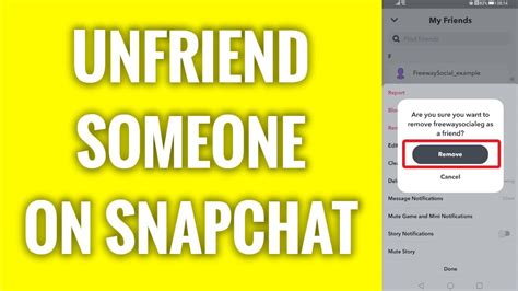how to unfriend someone on snapchat youtube