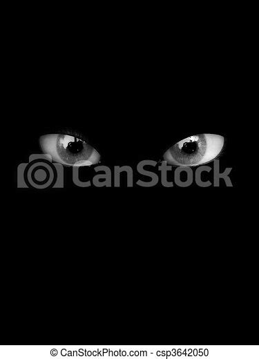 Stock Illustration Of Scary Eyes Some Scary Looking Eyes In The Dark
