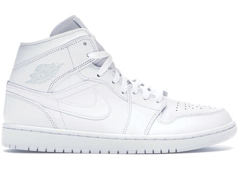 Jordan 1 Mid Triple White (2018) - 554724-109