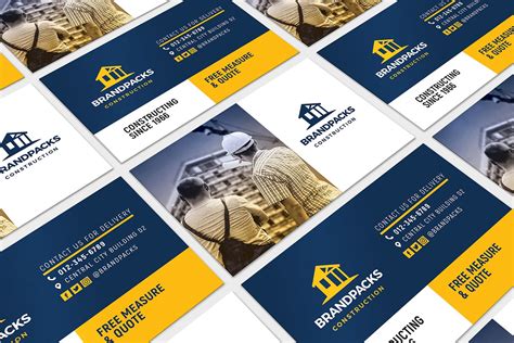 Summarizing the content in the sections presented above, there are general types of construction which are building construction, infrastructure, and industrial sectors. Construction Company Business Card Template in PSD, Ai ...