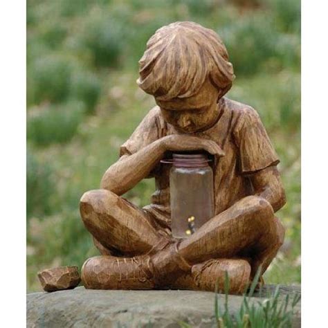 Simply keep the turtle statues switch on and put it in the sun during the daytime. Little Boy with Fireflies in jar, will glow at night. (It ...