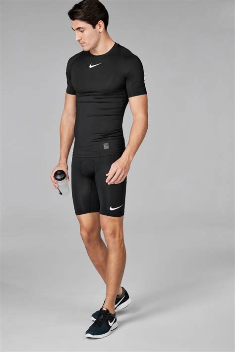 Mens Nike Pro Black Short Black Mens Workout Clothes Gym Outfit
