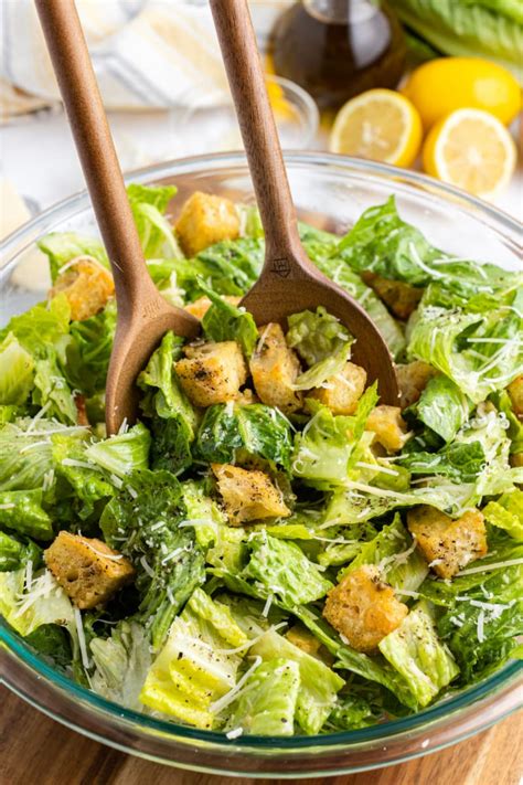 Caesar Salad With Homemade Sourdough Croutons Recipe Girl