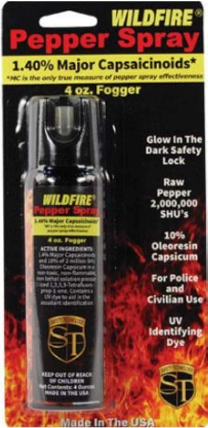 Wildfire 14 Mc 4 Oz Pepper Spray Fogger Sports And Outdoors