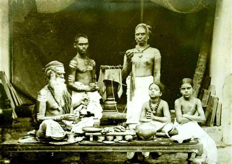 Brahmins At Prayer Ceylon