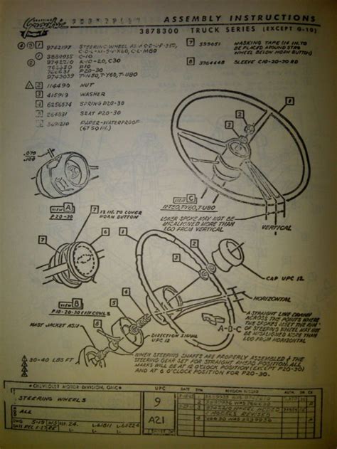 60 Steering Column Diagram The 1947 Present Chevrolet And Gmc