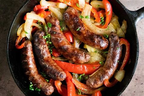 Grilled Beer Brats With Peppers And Onions Dont Sweat The Recipe