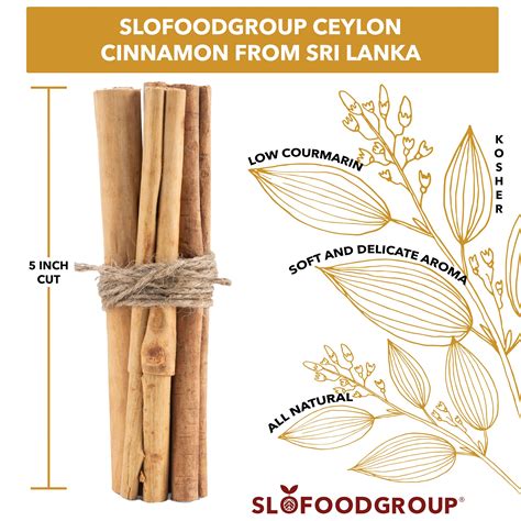 Buy Slofoodgroup Ceylon Cinnamon Sticks 12 Oz Pure Ceylon Cinnamon