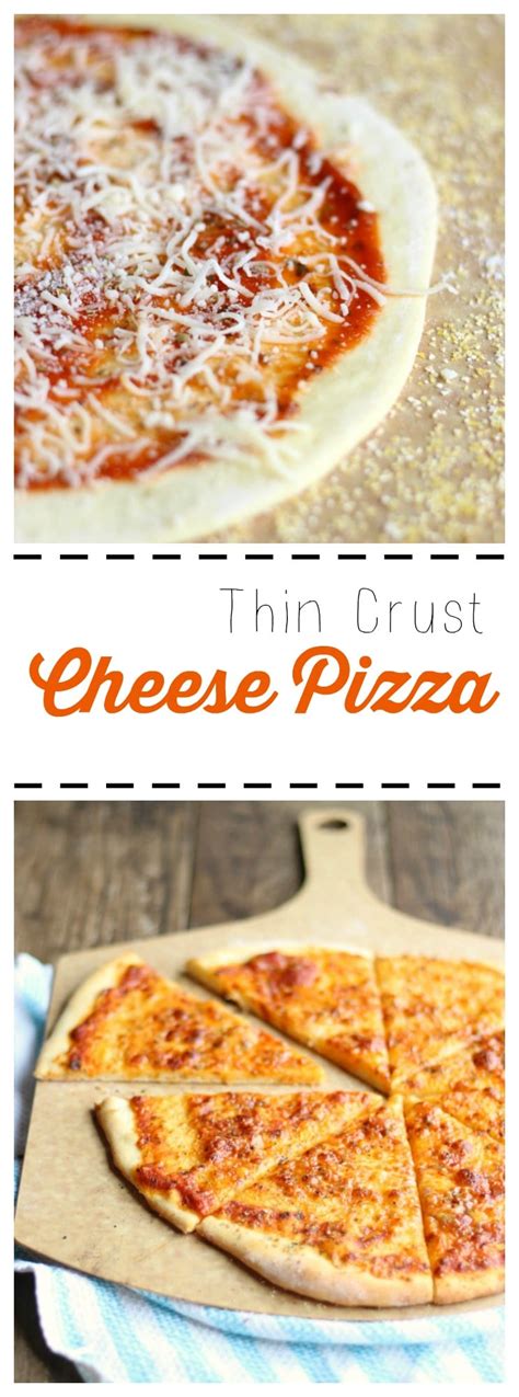 Thin Crust Cheese Pizza Garden In The Kitchen