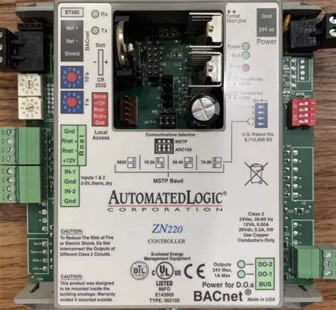 Alc Automated Logic Zn220 Bacnet Programmable Controller Type 002102