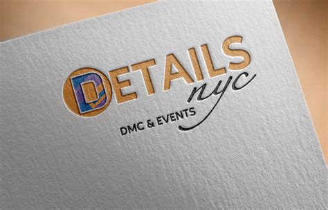Elegant Playful Logo Design For Details Nyc Dmc And Events By 26 Studio