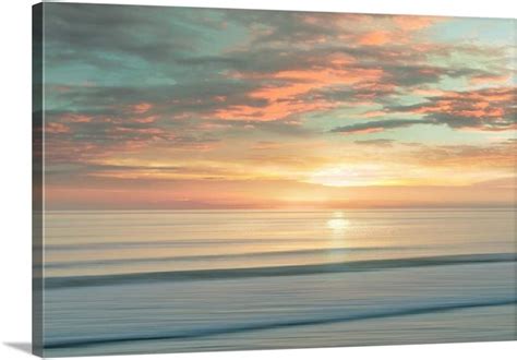 Beach Sunrise Canvas Wall Art Print Coastal Artwork