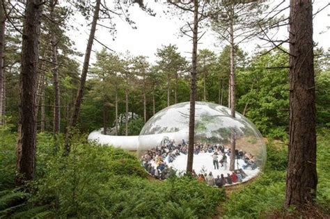 문화공간 암스테르담 투명 파빌리온loud Shadows Temporary Bubble Pavilion In Amsterdam