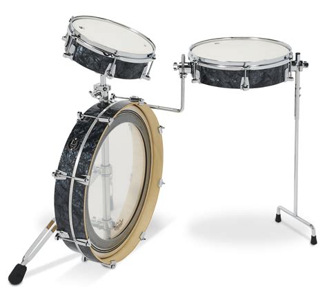Dw Drums Low Pro Black Diamond 3pc Performance Series Maple Compact Kit