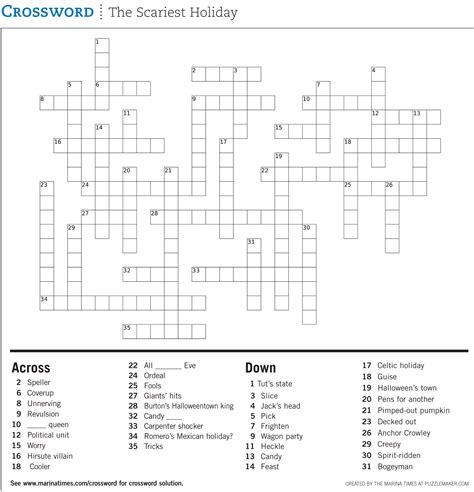 Marina Times - Crossword