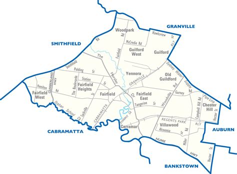 Fairfield City Map