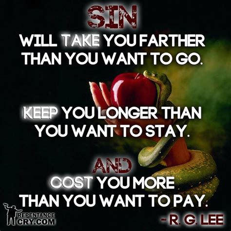 A Quote From R G Lee About Sin