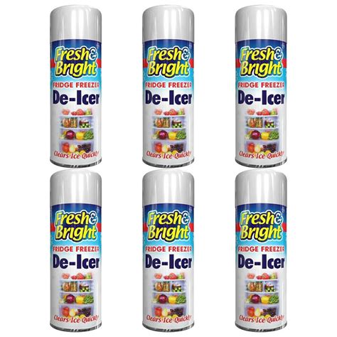 6 X Fridge Freezer De Icer Spray Defrost Ice Quickly Anti Bacterial