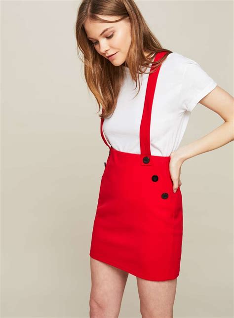 Red Brace Mini Skirt View All New In Miss Selfridge Casual