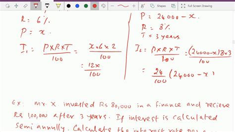 Business Maths Simple Interest Problem Solving 29 Youtube