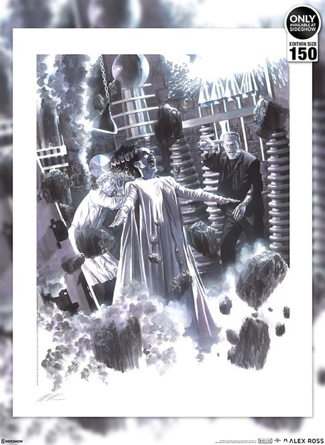 Universal Monsters Variant Fine Art Lithograph Set by Alex Ross Art
