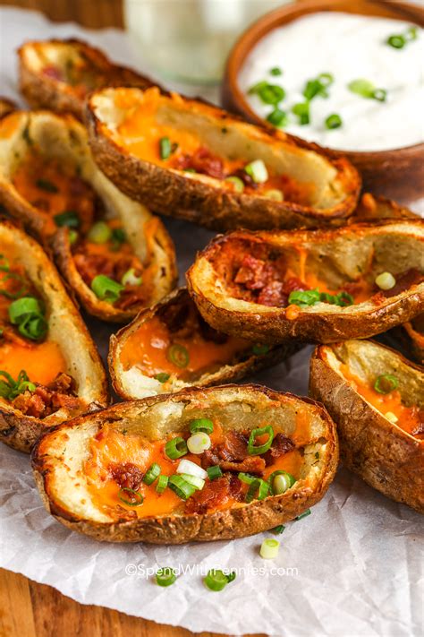 Crispy Oven Baked Potato Skins