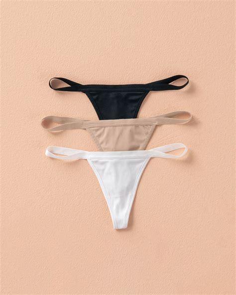 3 Pack Invisible G String Thong Panties Leonisa