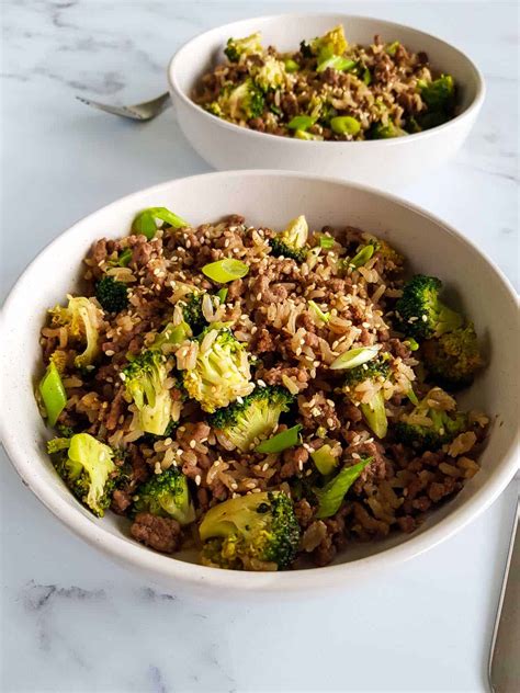 Ground turkey recipes healthy healthy dinner recipes macro meals macro friendly recipes family. Ground Beef and Broccoli | Hint of Healthy
