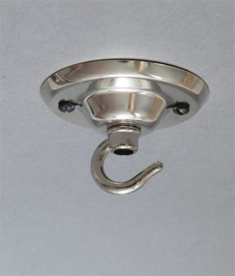 We'll review the issue and make a decision about a partial or a full refund. Ceiling Rose Hooked Silver Metal Plain