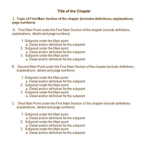FREE 5+ Sample Chapter Summary Templates in PDF | MS Word