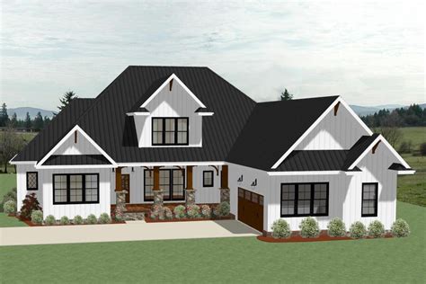 A traditional house can come in almost any form, as it represents the highly structured designs favored for centuries in both europe and america. 4 Bedroom Farmhouse Plan - 3.5 Baths, 3390 Sq Ft, Plan ...